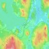 Ludvika topographic map, elevation, terrain