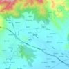 官庄镇 topographic map, elevation, terrain