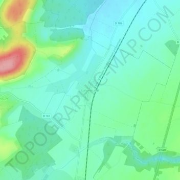 Laharmand topographic map, elevation, terrain