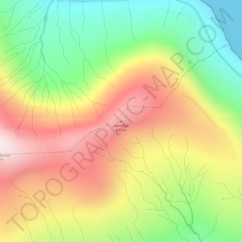 Vørlufjall topographic map, elevation, terrain