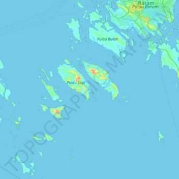 Binga topographic map, elevation, terrain