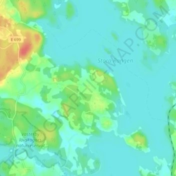 Kögenäs topographic map, elevation, terrain