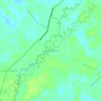 Lubuk Besar topographic map, elevation, terrain