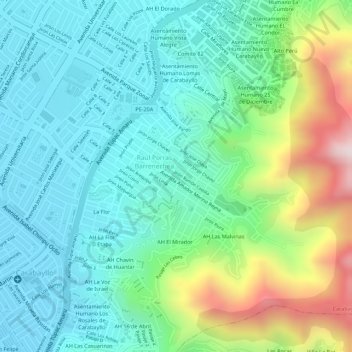 75 topographic map, elevation, terrain