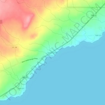 Castle Danger topographic map, elevation, terrain