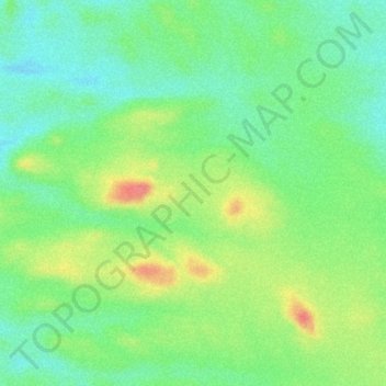 Adrar des Ifoghas topographic map, elevation, terrain