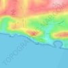 Hambury Tout topographic map, elevation, terrain