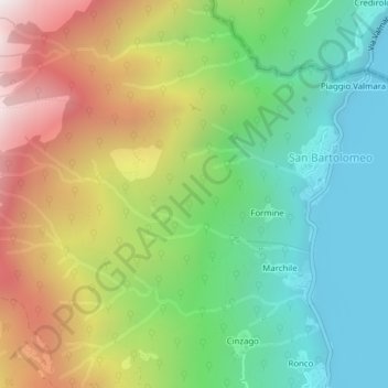 Alpe Pizzocca topographic map, elevation, terrain