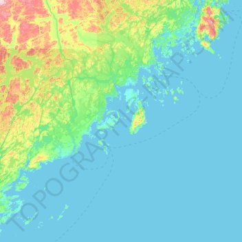 Rocher Rowsell topographic map, elevation, terrain