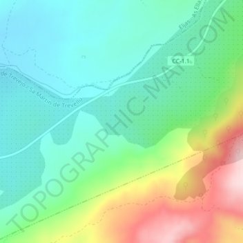 La Sepultura topographic map, elevation, terrain