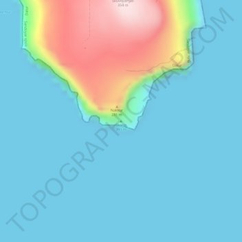 Skorin topographic map, elevation, terrain