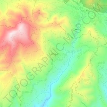 Koilani topographic map, elevation, terrain
