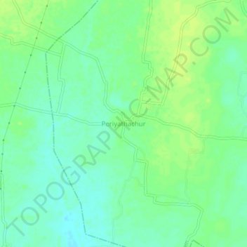 Periyathachur topographic map, elevation, terrain