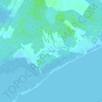 Le Goulet topographic map, elevation, terrain