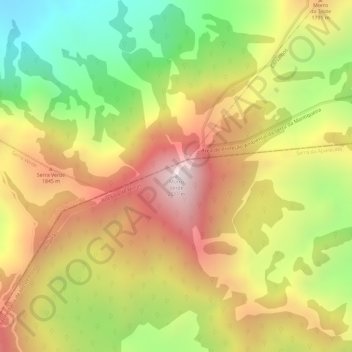 Morro Verde topographic map, elevation, terrain
