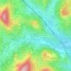 Les Fuchats topographic map, elevation, terrain