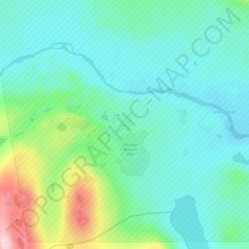 Esrange Space Center topographic map, elevation, terrain