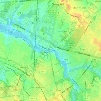 Stoys Landing topographic map, elevation, terrain