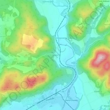 Weindorf topographic map, elevation, terrain