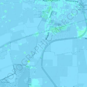Blokstad topographic map, elevation, terrain