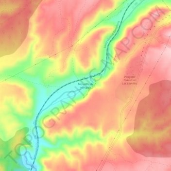 Moratilla de Henares topographic map, elevation, terrain
