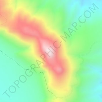 Mount Boti topographic map, elevation, terrain
