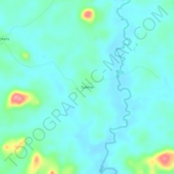 Sulima topographic map, elevation, terrain