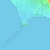 Cape Trafalgar topographic map, elevation, terrain