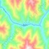 康山乡 topographic map, elevation, terrain