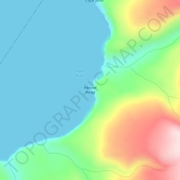 Kennel Head topographic map, elevation, terrain
