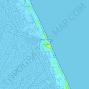 el Perelló topographic map, elevation, terrain