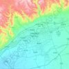 呼和浩特市 topographic map, elevation, terrain