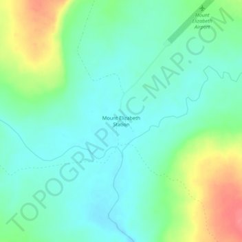 Mount Elizabeth Station topographic map, elevation, terrain