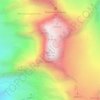 Alphubel topographic map, elevation, terrain
