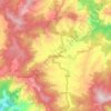 Champawat topographic map, elevation, terrain