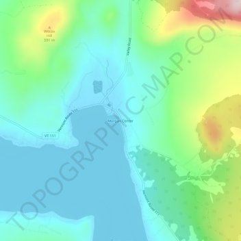 Morgan Center topographic map, elevation, terrain