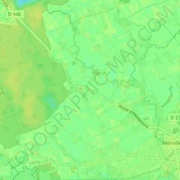 L'Hermitage topographic map, elevation, terrain