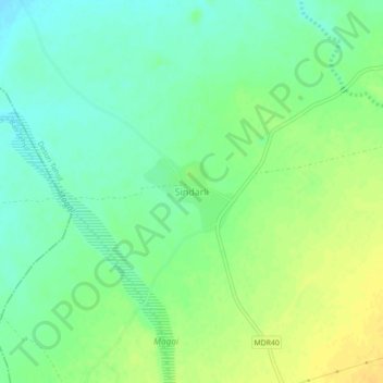Sindarli topographic map, elevation, terrain