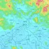 潮州市 topographic map, elevation, terrain