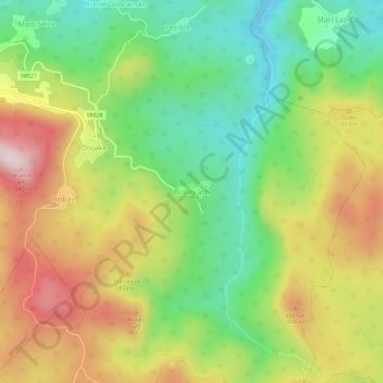 Bukov Vrh topographic map, elevation, terrain