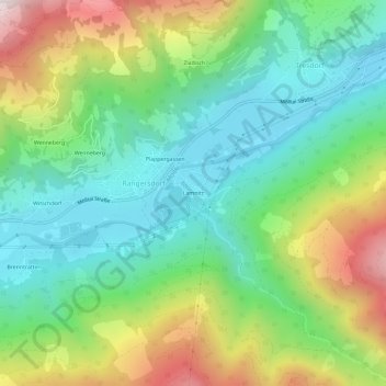 Lamnitz topographic map, elevation, terrain