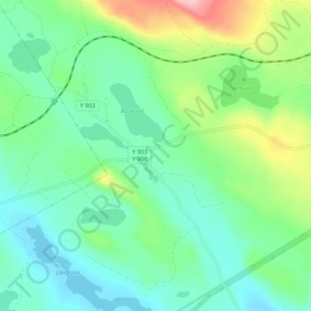 Backsjön topographic map, elevation, terrain