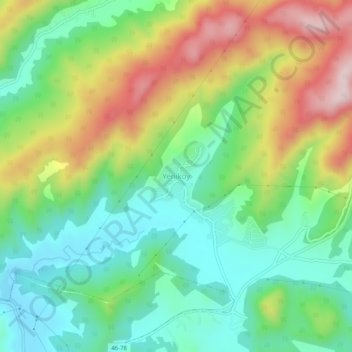 Yeniköy topographic map, elevation, terrain