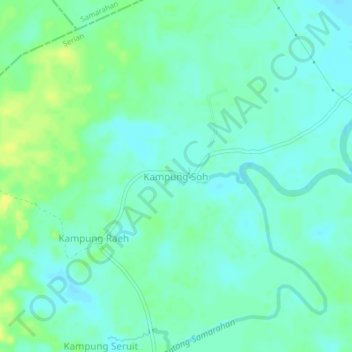 Kampung Soh topographic map, elevation, terrain