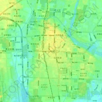 仁和镇 topographic map, elevation, terrain