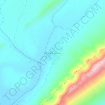 Tanzida topographic map, elevation, terrain