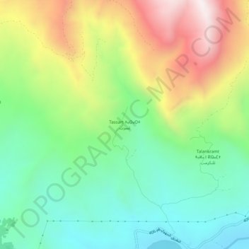Tassart topographic map, elevation, terrain