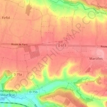 La Fosse topographic map, elevation, terrain