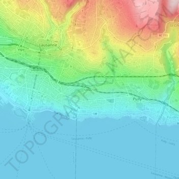 Château-Sec topographic map, elevation, terrain