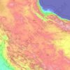 Hamedan topographic map, elevation, terrain
